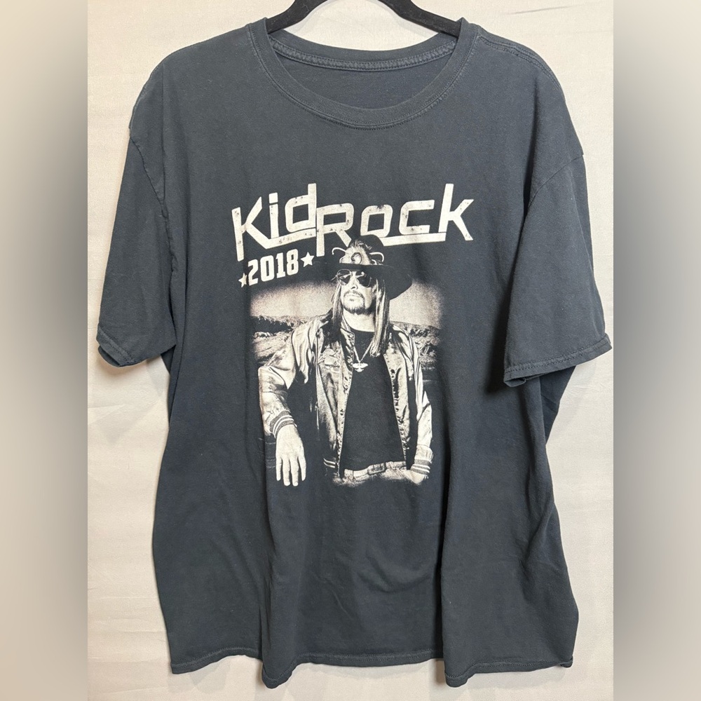 2018 Kid Rock Red Blooded‎ Rock N Roll Redneck Black Concert T-Shirt Size XXL